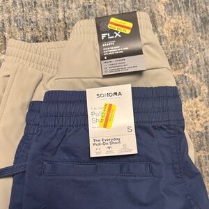Sonoma Kids Pull-On Shorts - Blue and Beige